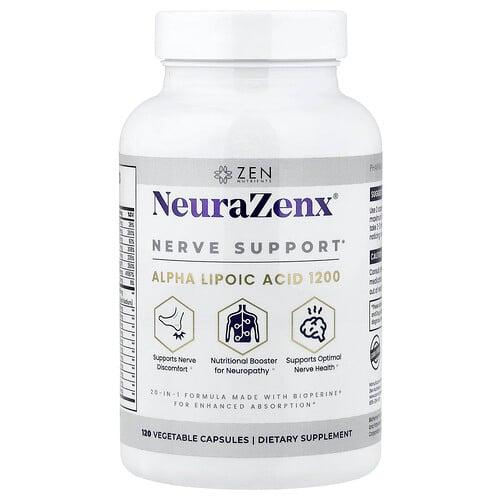 Zen Nutrients Neurazenx Nerve Support 120 Vegetable Capsules