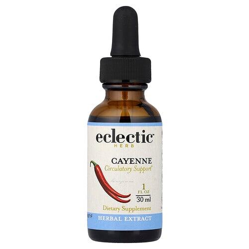 Eclectic Herb Cayenne Extract Circulatory Support 250 Mg 1 Fl Oz 30 Ml