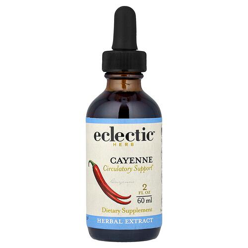 Eclectic Herb Cayenne Extract Circulatory Support 2 Fl Oz 60 Ml