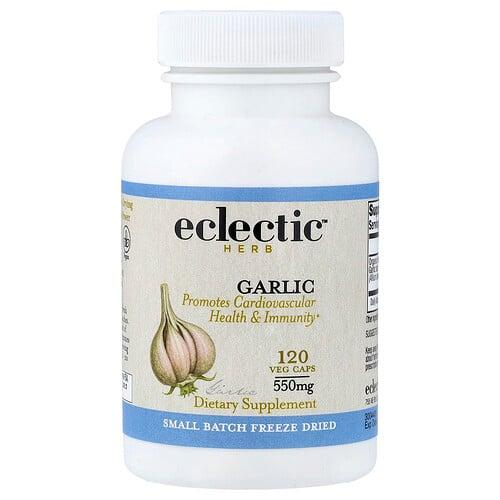 Eclectic Herb Garlic Promotes Cardiovascular Health Immunity 550 Mg 120 Veg Caps