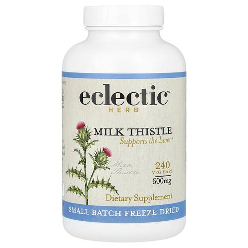 Eclectic Herb Milk Thistle Support The Liver 240 Veg Caps 600 Mg Per Cap