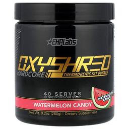 Ehplabs Oxyshred Hardcore Thermogenic Fat Burner Watermelon Candy 9 2 Oz 260 G