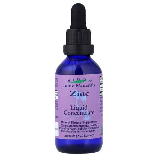 Eidon Ionic Minerals Ionic Minerals Zinc Liquid Concentrate 2 Oz 60 Ml