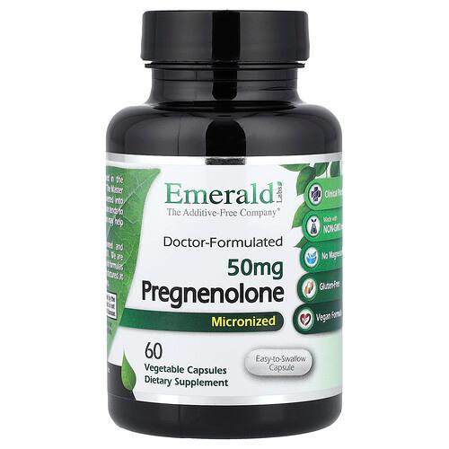 Emerald Laboratories Pregnenolone 60 Vegetable Capsules