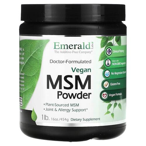 Emerald Laboratories Vegan Msm Powder 1 Lb 454 G