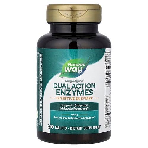Nature S Way Megazyme Dual Action Enzymes 200 Tablets