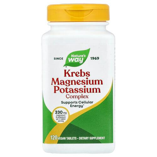 Nature S Way Krebs Magnesium Potassium Complex 120 Vegan Tablets
