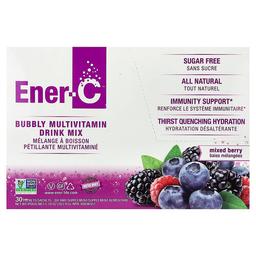 Ener C Bubbly Multivitamin Drink Mix Mixed Berry 30 Packets 0 2 Oz 5 46 G Each