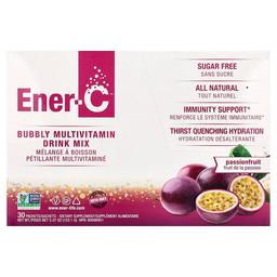 Ener C Bubbly Multivitamin Drink Mix Passionfruit 30 Packets 0 2 Oz 5 07 G Each