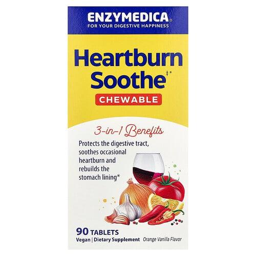 Enzymedica Heartburn Soothe Orange Vanilla 90 Tablets