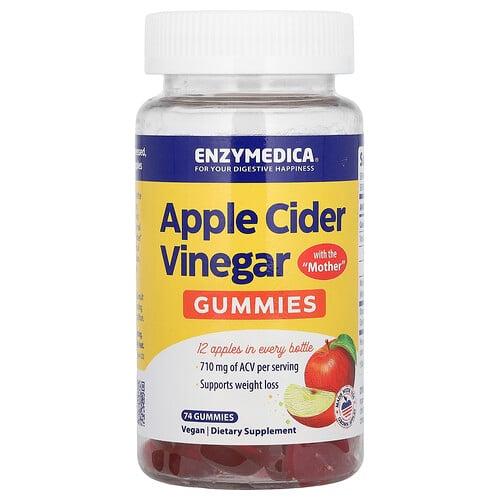 Enzymedica Apple Cider Vinegar Gummies With The Mother 74 Gummies
