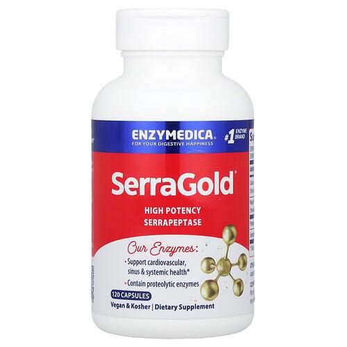 Enzymedica Serragold High Potency Serrapeptase 120 Capsules