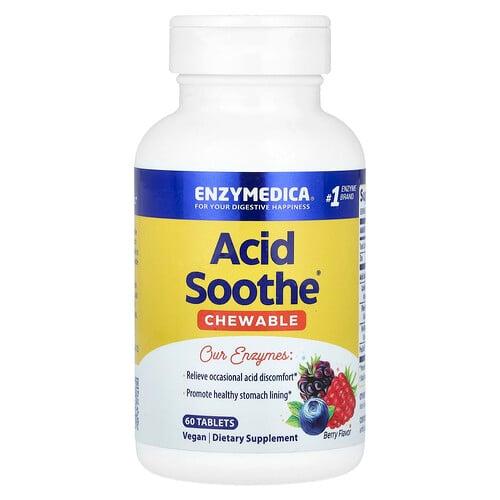 Enzymedica Acid Soothe Chewable Berry 60 Tablets