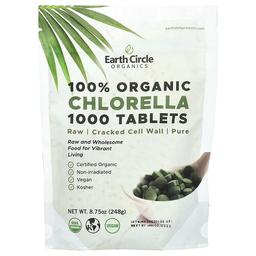 Earth Circle Organics 100 Organic Chlorella 1 000 Tablets 8 75 Oz 248 G