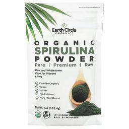 Earth Circle Organics Organic Spirulina Powder 4 Oz 113 4 G
