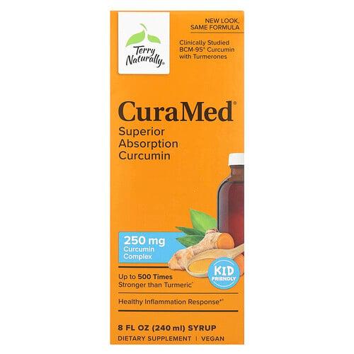 Terry Naturally Curamed Syrup Superior Absorption Curcumin 250 Mg 8 Fl Oz 240 Ml