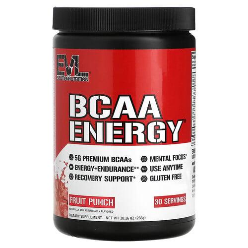 Evlution Nutrition Bcaa Energy Fruit Punch 10 16 Oz 288 G