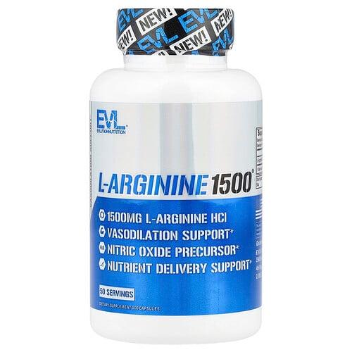 Evlution Nutrition L Arginine1500 100 Capsules 750 Mg Per Capsule