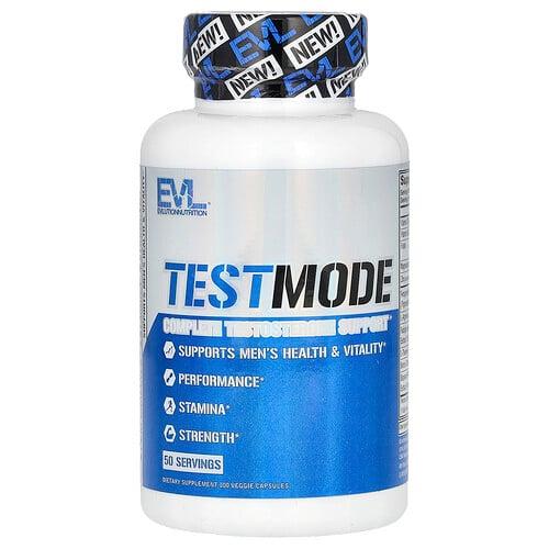 Evlution Nutrition Testmode Complete Testosterone Support 100 Veggie Capsules