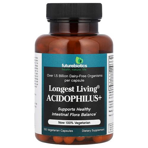 Futurebiotics Longest Living Acidophilus 100 Vegetarian Capsules