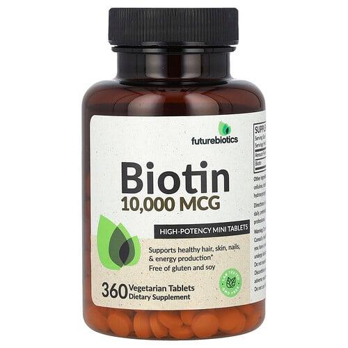 Futurebiotics Biotin High Potency 10 000 Mcg 360 Vegetarian Tablets product image