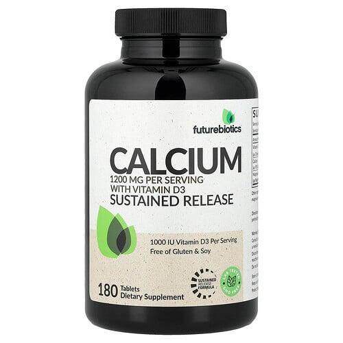 Futurebiotics Calcium With Vitamin D3 Sustained Release 180 Tablets product image