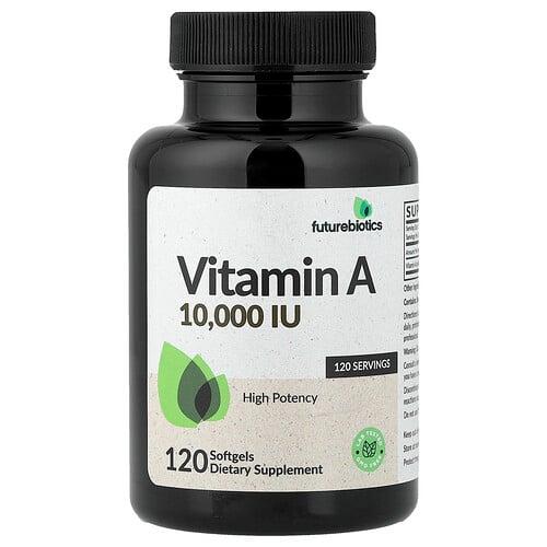 Futurebiotics Vitamin A 3 000 Mcg Rae 10 000 Iu 120 Softgels product image