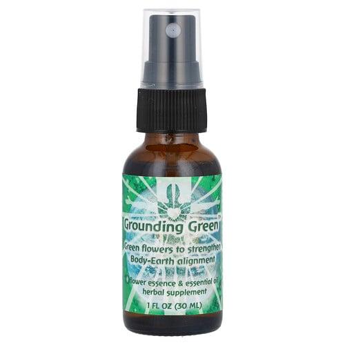 Flower Essence Services Flower Essence Essential Oil Grounding Green 1 Fl Oz 30 Ml