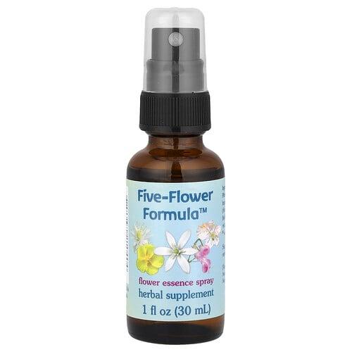 Flower Essence Services Five Flower Formula Flower Essence Spray 1 Fl Oz 30 Ml
