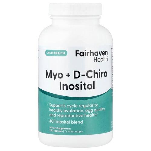 페어해븐 헬스 Fairhaven Health, 미오 + d-카이로-이노시톨, 캡슐 240정 product image