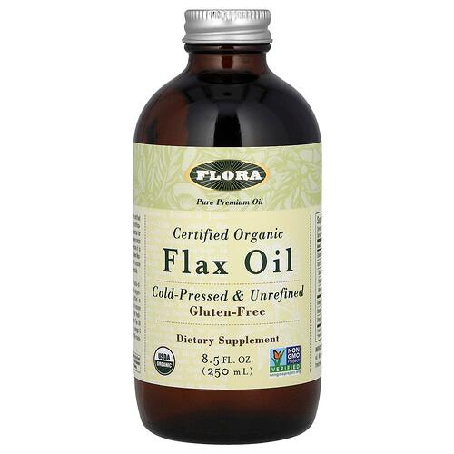 Flora Certified Organic Flax Oil 8 5 Fl Oz 250 Ml