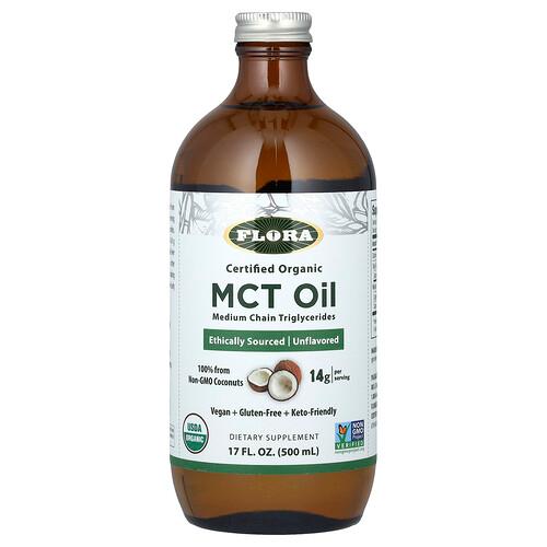 프로라 Flora, 유기농 인증 MCT 오일, 무맛, 14g, 500ml(17fl oz) product image