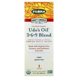 Flora Organic Udo S Oil 3 6 9 Blend 17 Fl Oz 500 Ml
