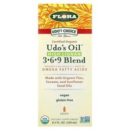 Flora Udo S Choice Organic Udo S Oil 3 6 9 Blend High Lignan 8 5 Fl Oz 250 Ml