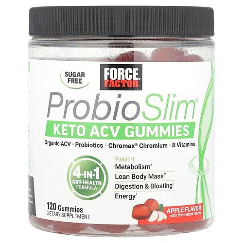 Force Factor Probioslim Keto Acv Gummies Apple 120 Gummies