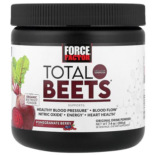 Force Factor Total Beets Original Drink Powder Pomegranate Berry 7 4 Oz 210 G product image