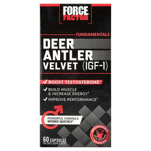 Force Factor Fundamentals Deer Antler Velvet Igf 1 60 Capsules