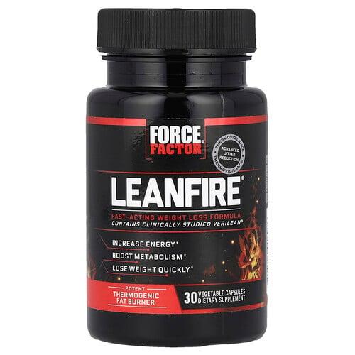 Force Factor Leanfire 30 Vegetable Capsules