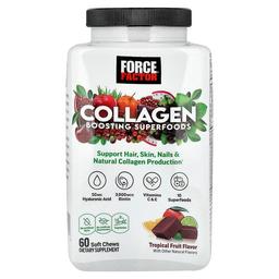 Force Factor Collagen Boosting Superfoods Tropical Fruit 60 Soft Chews