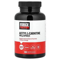 Force Factor Acetyl L Carnitine 500 Mg 100 Vegetable Capsules
