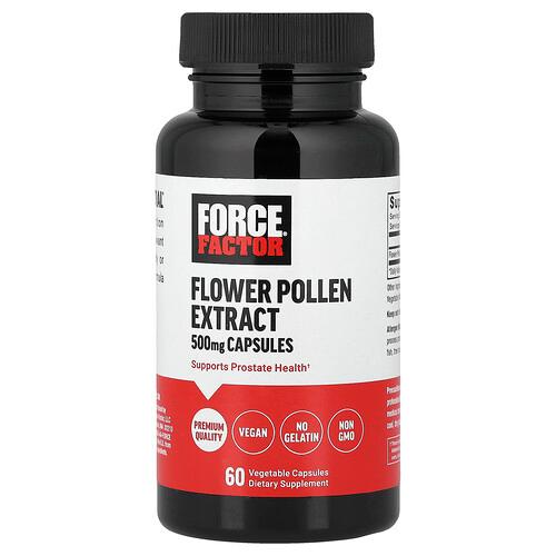 Force Factor Flower Pollen Extract 500 Mg 60 Vegetable Capsules