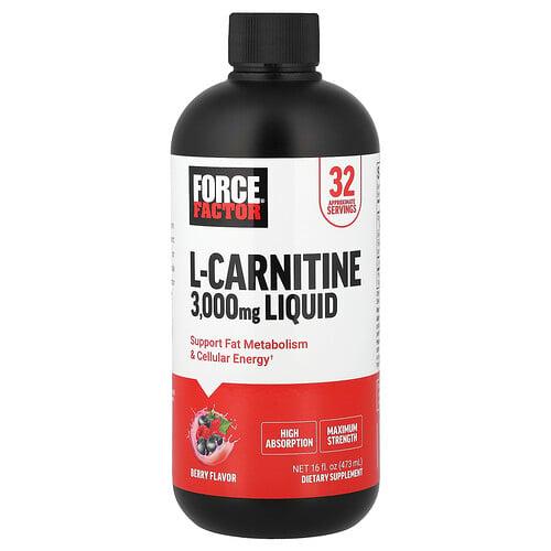 Force Factor L Carnitine Liquid Berry 16 Fl Oz 473 Ml
