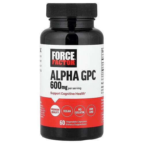 Force Factor Alpha Gpc 60 Vegetable Capsules 300 Mg Per Capsule