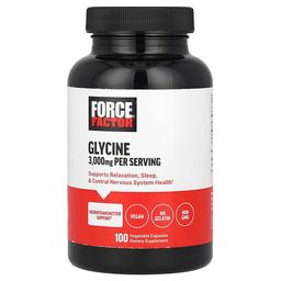 Force Factor Glycine 100 Vegetable Capsules 1 000 Mg Per Capsule