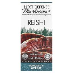 Host Defense Mushrooms Reishi 60 Capsules 0 5 G Per Capsule
