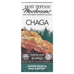 Host Defense Mushrooms Chaga 60 Capsules 0 5 G Per Capsule
