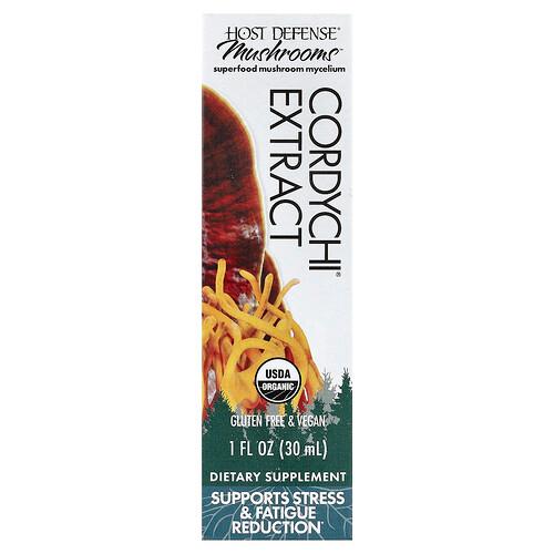 Host Defense Mushrooms Cordychi Extract 1 Fl Oz 30 Ml