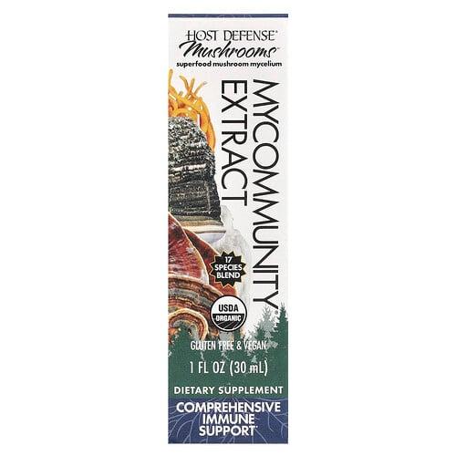 Host Defense Mushrooms Mycommunity Extract 1 Fl Oz 30 Ml