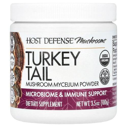 Host Defense Mushrooms Turkey Tail Mushroom Mycelium Powder 3 5 Oz 100 G