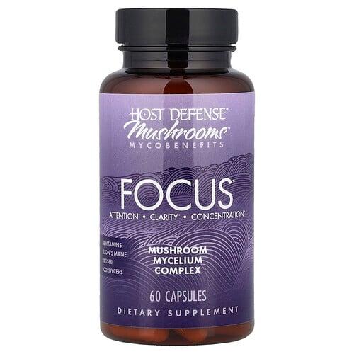 Host Defense Mushrooms Mycobenefits Focus 60 Capsules